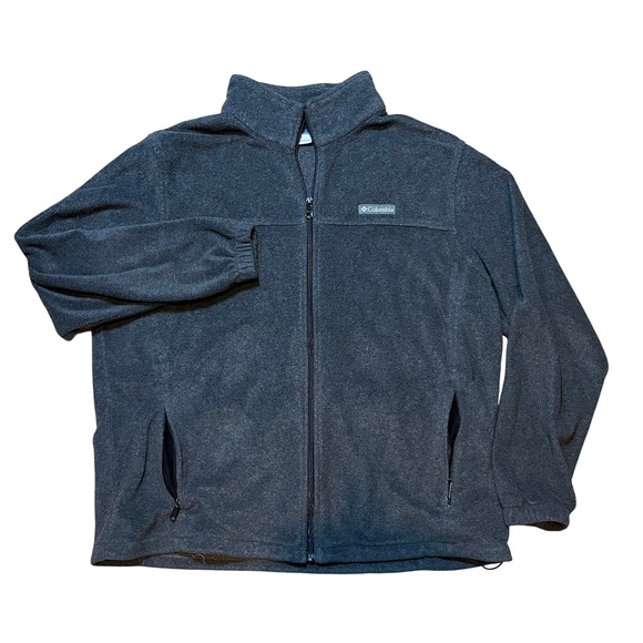 Columbia Other - Columbia Full Zip Fleece Jacket Mens 2X Dark Grey Gorpcore Hiking Outdoor Winter